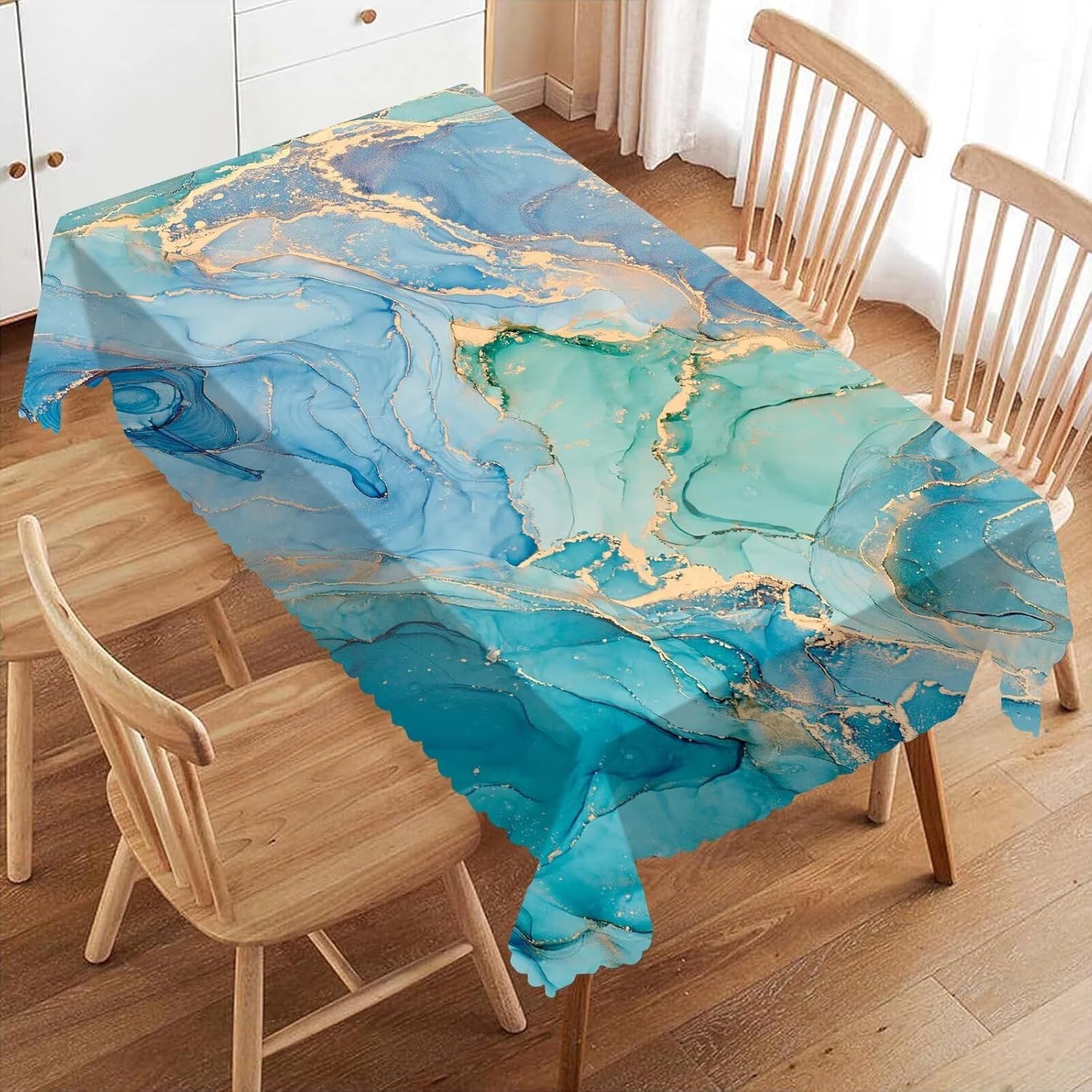 Home Textiles Premium - Nappe fluide de luxe en marbre