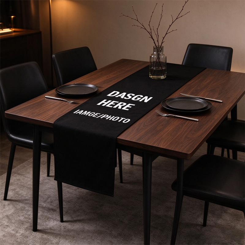 Chemin de table noir/blanc per - Home Textiles Usa avis et prix