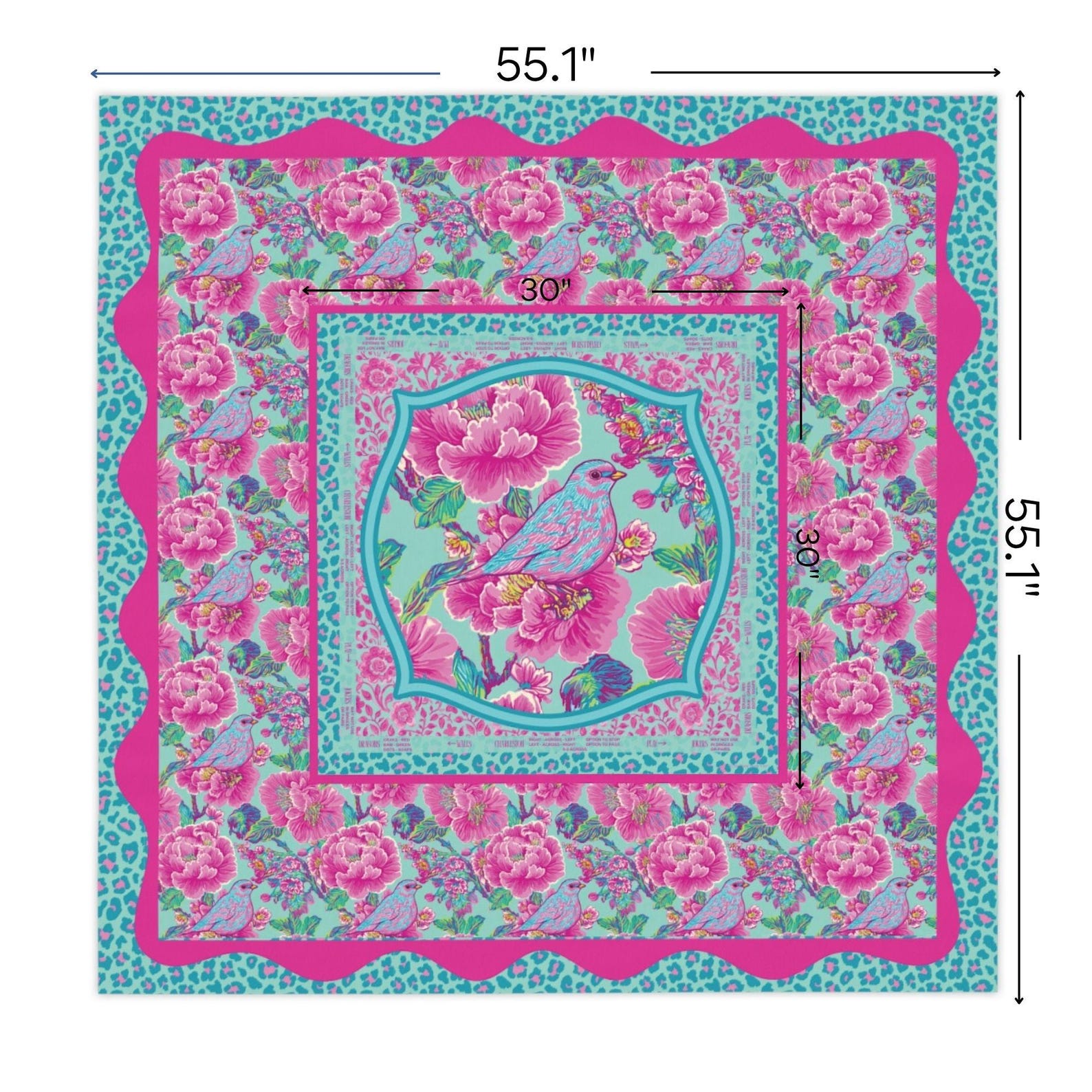 Nappe carrée rose pour soirée  - Home Textiles Direct avis et prix
