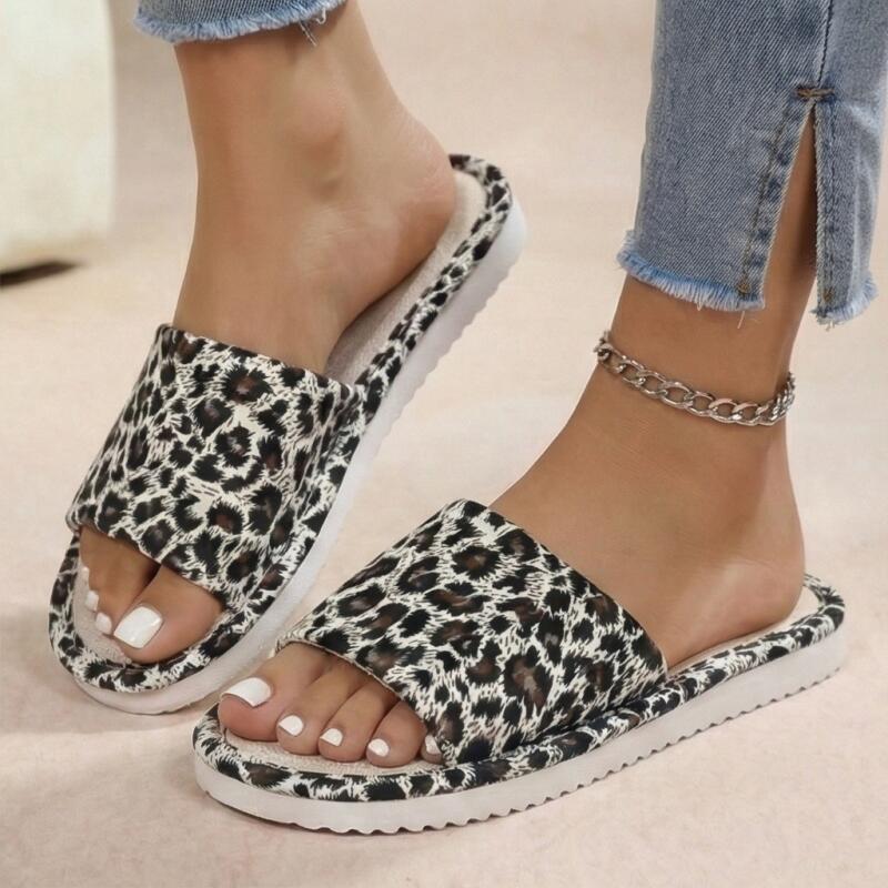 Chaussons d'intérieur léopard  - Home Textile avis et prix