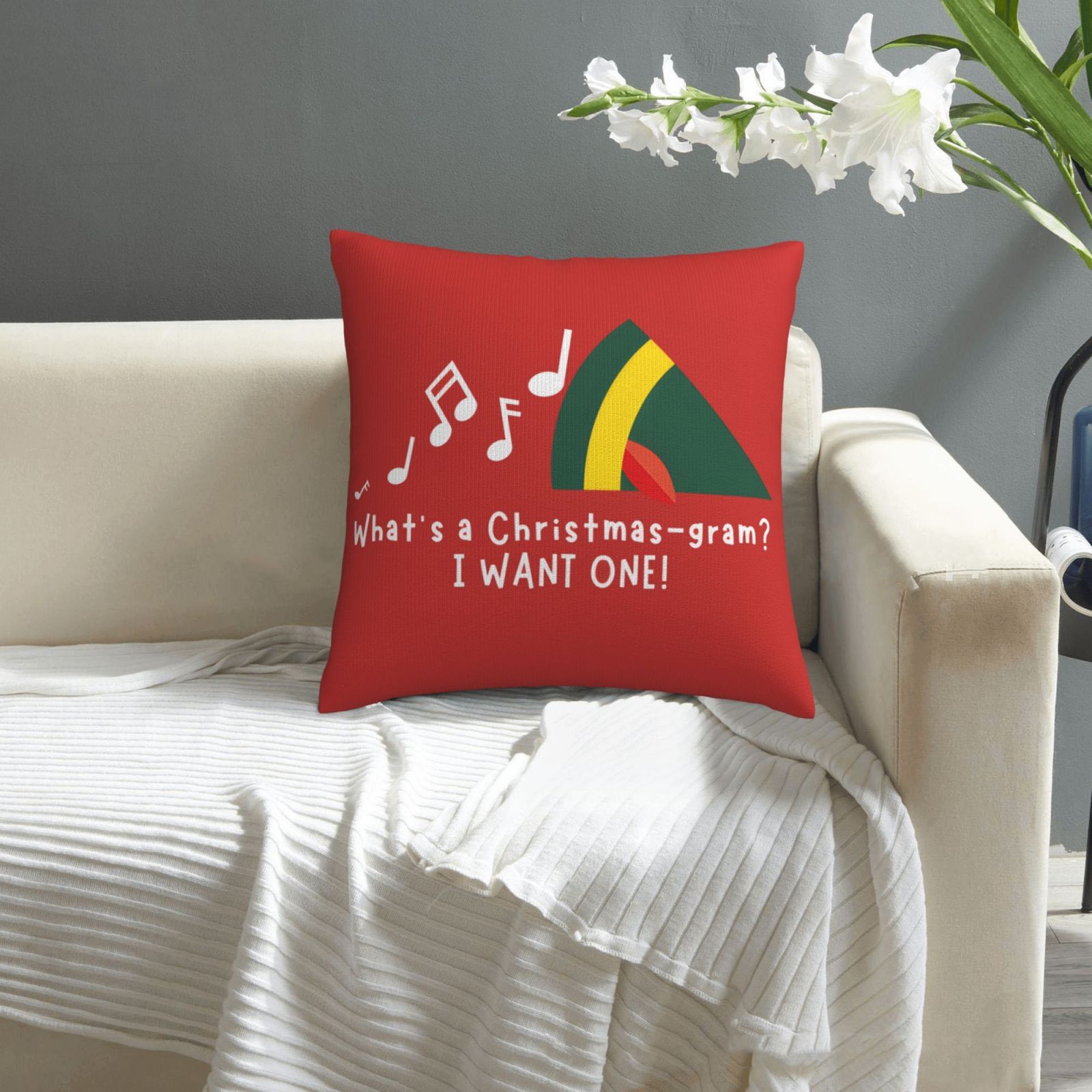 1 housse de coussin de Noël -  - Pillow Insert 18X18 avis et prix